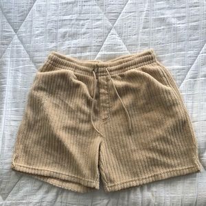 Urban Outfitters Creme Toweling Shorts